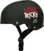 TRIPLE 8 LITTLE TRICKY SKATE HELMET BLACK RUBBER eps liner