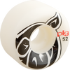 PIG HEAD CONICAL 52mm WHITE Skateboard Wheels Set