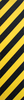 FKD GRIP SINGLE SKATE GRIP SHEET CAUTION YELLOW/BLACK