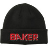 Baker No Problemo Beanie Black Red One Size
