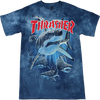 THRASHER SHARK SS TSHIRT LARGE BLUE DYE