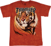 THRASHER TIGER SS TSHIRT XXLARGE ORANGE DYE