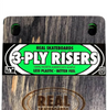 Real 3 Ply Venture Risers Set Wood 1/8"