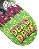 Heroin DeadDave Dave Head Skateboard Deck Green Dipped 10x14.25WB