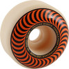 SPITFIRE F4 101a CLASSIC SWIRL 53mm WHT W/ORANGE WHEELS SET