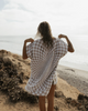 Sand Cloud Checkster Cover Up Warm Taupe Onesize