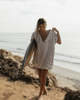 Sand Cloud Checkster Cover Up Warm Taupe Onesize