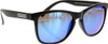 HAPPY HOUR BLACK MAMBA MATTE BLK/BLU SUNGLASSES