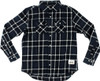 GRIZZLY NORTH AMERICAN FLANNEL LONGSLEEVE SMALL BLK/GREY