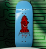 RYSE Green Tea Pro Fire Hydrant Fingerboard Deck Blue 29mm OG Midgard