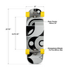 Loaded Ballona Orca Skateboard Complete Black Grey 9x27