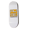 RYSE Stack Logo Fingerboard Deck White Yellow 32mm OG Midgard