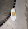 RYSE Stack Logo Fingerboard Deck White Yellow 32mm OG Midgard