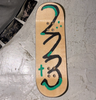 223 Vertical Fingerboard Deck Green 32.5x99 High Flat