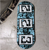 223 Sky Blue Fingerboard Deck Black White Blue 34x97 Medium Low