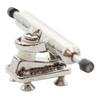 Flatface Blistered Dual Bearing Fingerboard Trucks Chrome 34mm