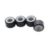 Flatface V1 Dual Bearing Fingerboard Wheels Black White (Inc 2 Bearings)