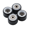 Flatface V1 Dual Bearing Fingerboard Wheels Black White (Inc 2 Bearings)