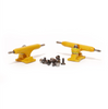 Flatface Fire Fingerboard Trucks Yellow 32mm