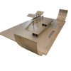 ALUMINUM WELD FINGERBOARD PARK SILVER 18x30