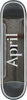 APRIL OG LOGO FOIL SKATEBOARD DECK 8.25
