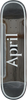 APRIL OG LOGO FOIL SKATEBOARD DECK 8.5