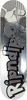 RIP N DIP LEGENDARY NERM SKATEBOARD DECK 8.25 SILVER