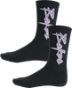 BAKER PURPLE PAIN CREW SOCKS BLACK