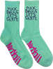 HEROIN FUCK DRUGS CREW SOCKS GREEN