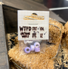 WTFD R2 Street Fingerboard Wheels Purple Marble LG 8mx5m 65d