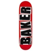 Baker Brand Logo Skateboard Deck Black White Black 8.3875