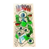 Heroin Mutate or Die Tats Sticker White Green 5.5inch
