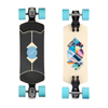 Loaded Fathom Strata Dad Bod Skateboard Complete Natural Black 9.25x33