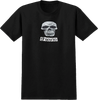 THERE SKULL SS TSHIRT SMALL BLACK BLACK WHITE PRINT