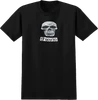 THERE SKULL SS TSHIRT LARGE BLACK BLACK WHITE PRINT