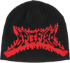 SPITFIRE FLAME OUT SKULLY BEANIE BLACK RED