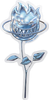 SPITFIRE APRIL BIGHEAD ROSE 5" DECAL BLUE STICKER