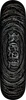 REAL TEAM BARBED WIRE FOIL OVAL SKATEBOARD DECK-8.12 BLACK