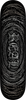 REAL BARBED WIRE FOIL OVAL SKATEBOARD DECK-8.5 BLK