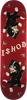 REAL WAIR KITTEN SCRATCH SKATEBOARD DECK-8.25 BURGUNDY TT