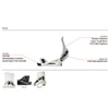 Flux DS StepOn Snowboard Bindings White Scales Medium