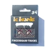 LC V4 Fingerboard Pro Trucks Red Silver 34mm
