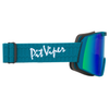 Pit Viper Backslap Snow Goggles Enchantment Blue Green Small