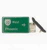 GrindRight Freeway Street Sign Silver 5x3"