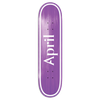 APRIL OG LOGO SKATEBOARD DECK-8.25 PURPLE