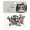 ACE 1.25" PHILLIPS HARDWARE SET SILVER