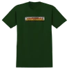 SPITFIRE SAVIE II TRAIN YARD SS TSHIRT XLARGE FOREST
