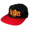 DEATHWISH VACATION SNAPBACK HAT ADJ-BLK/RED