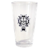 DT 50 YEARS CROSS LOGO PINT GLASS 16OZ CLR/BLK
