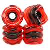 SHARK PEREZ CALIFORNIA ROLL 60MM 80A TRANSLUCENT RED WHEELS SET